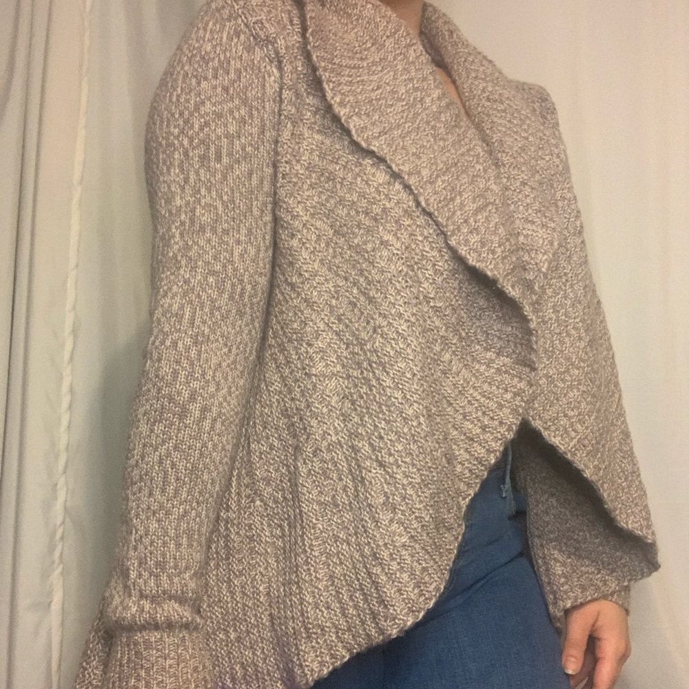 Dusty mauve cardigan sweater